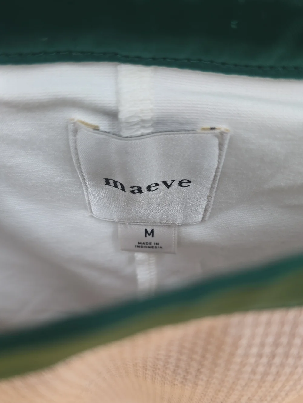 Maeve Green-Trim Tennis Skirt With Shorts Underneath